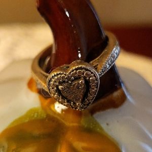 Diamond accent ring sz 7 Kay's stamped 925